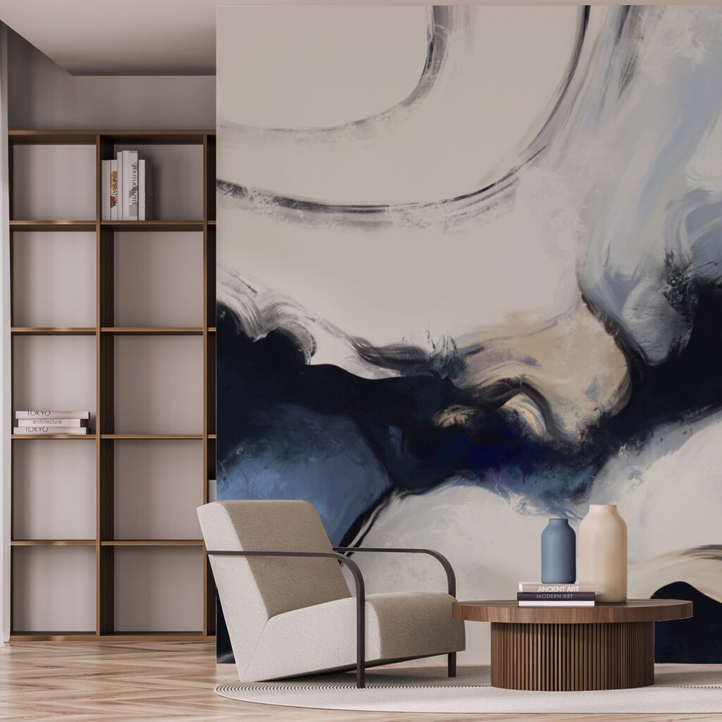 Absztrakt hullámok lágy tónusokban