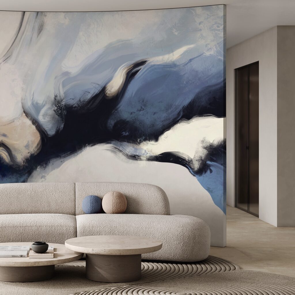 Absztrakt hullámok lágy tónusokban