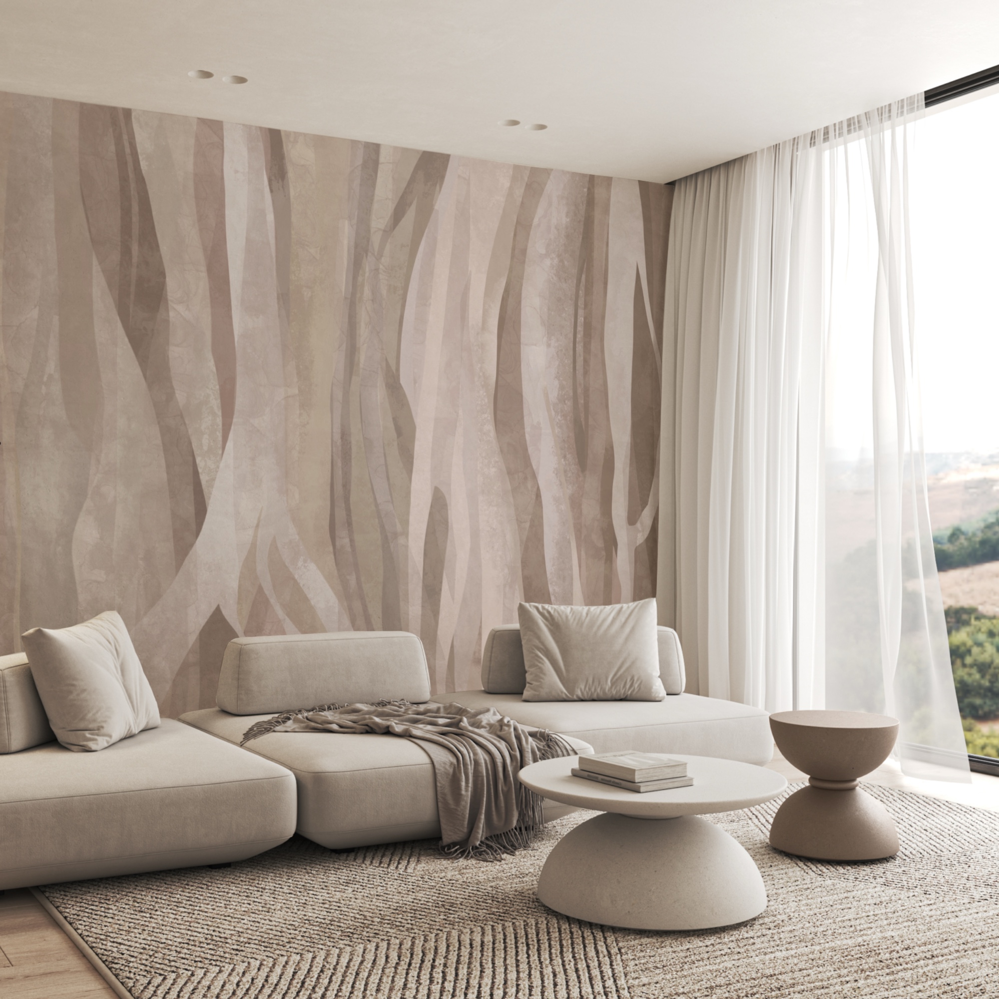 Absztrakt természetes minták lágy árnyalatokban