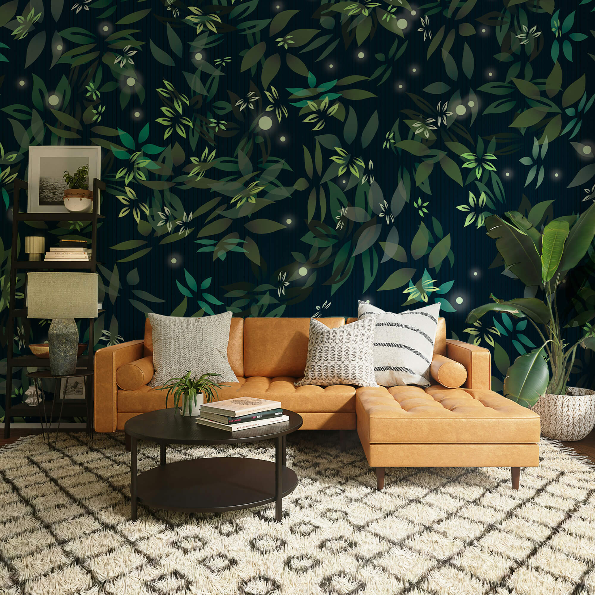 Levelek és pontok mintája