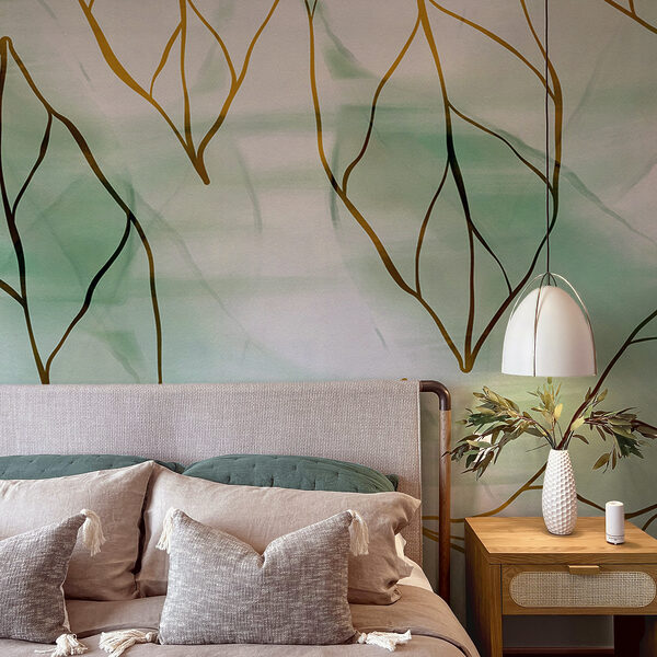 Levelek mintája egy szöveten