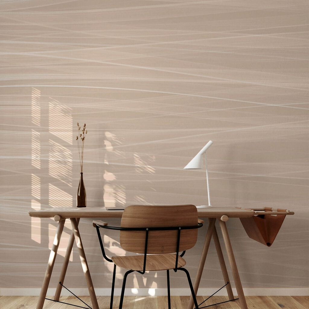 Fehér vonalak bézs színű felületen