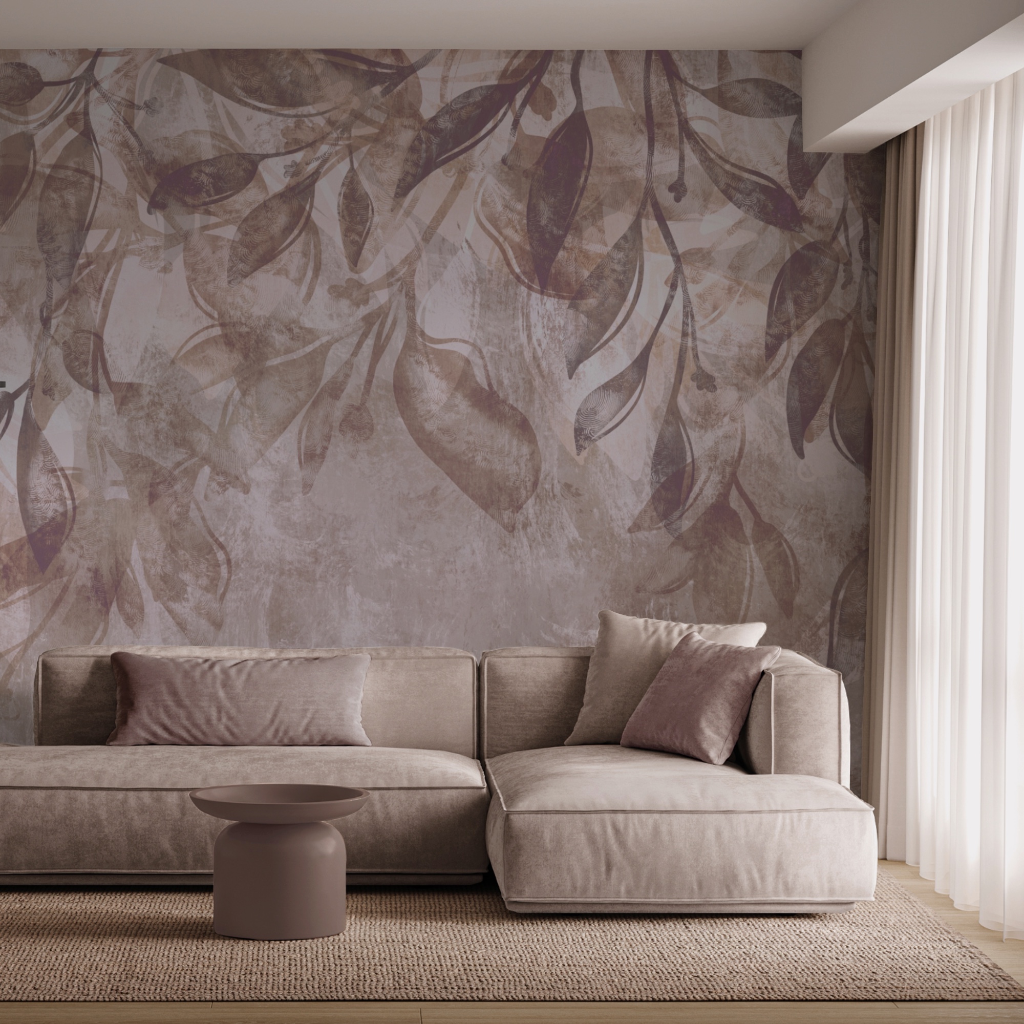 Lágy árnyalatú, sodródó levelek