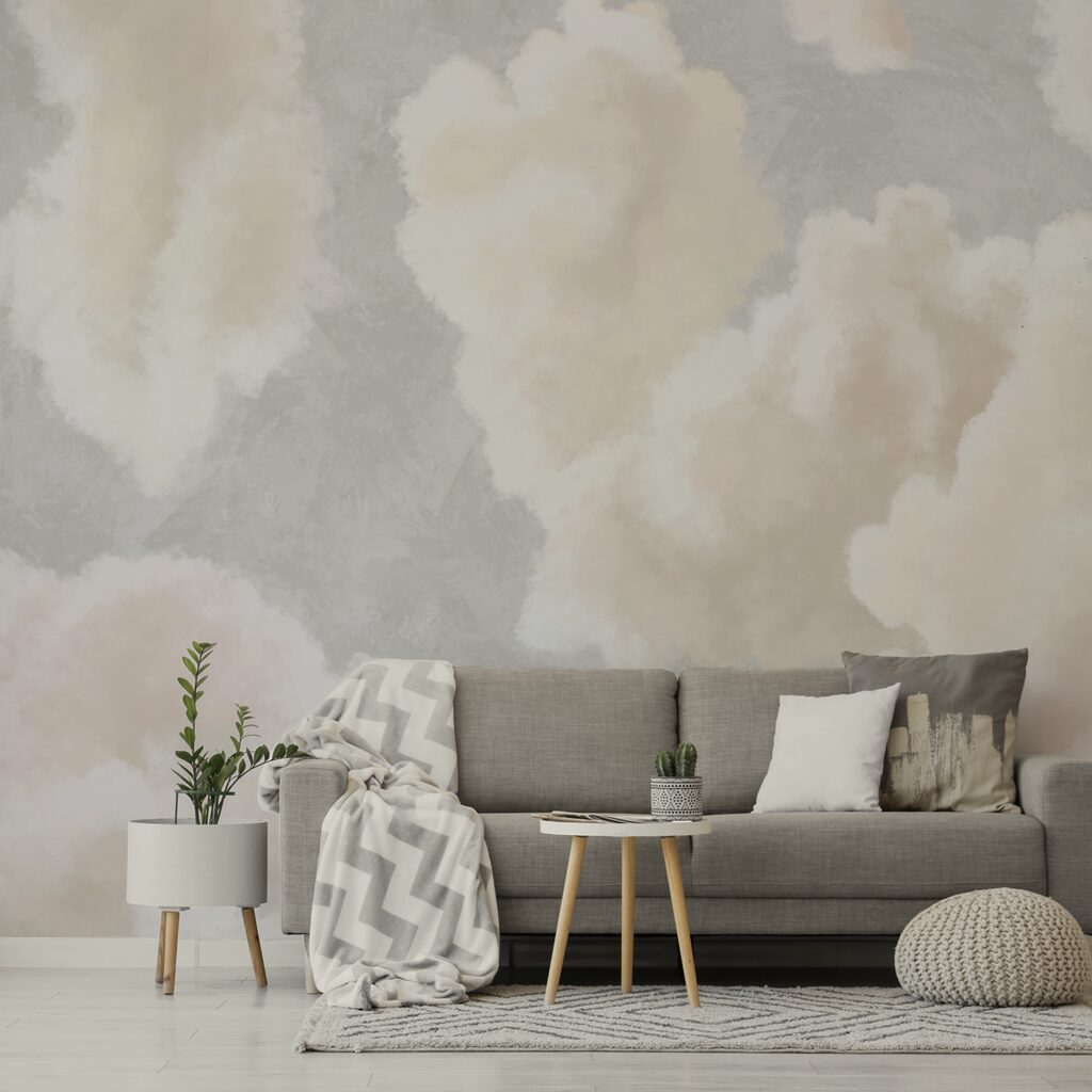 Lágy felhők sodródnak a derűs égbolton