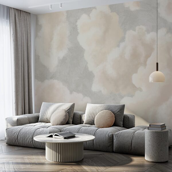 Lágy felhők sodródnak a derűs égbolton