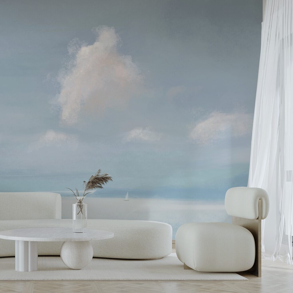 Vitorlás egy víztömeg közepén