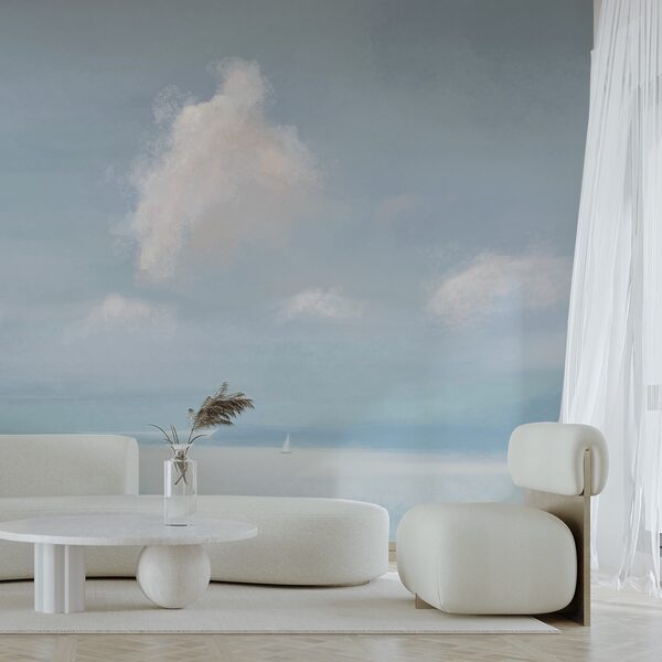 Vitorlás egy víztömeg közepén