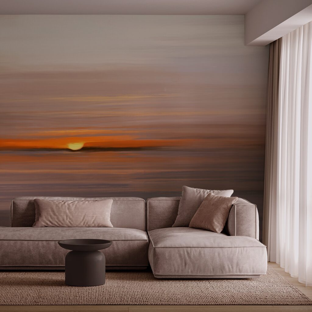 Naplemente a víz felett