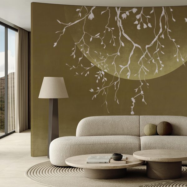 Faágak levelekkel és holddal Faágak levelekkel és holddal