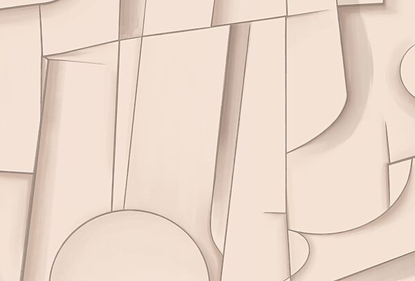 Abstract shapes in soft hues