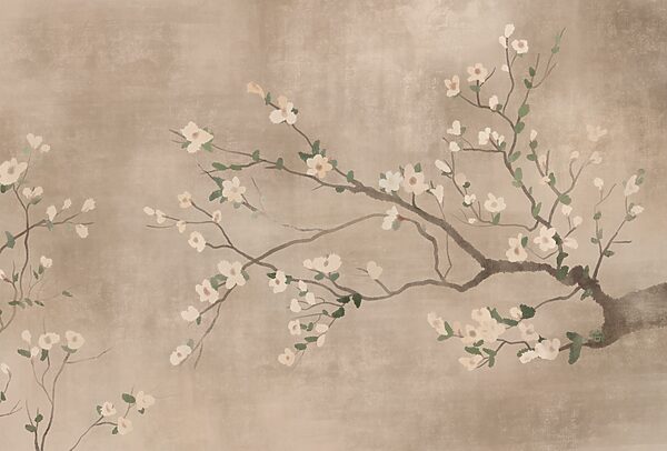 Tree branch with white flowers Tree branch with white flowers