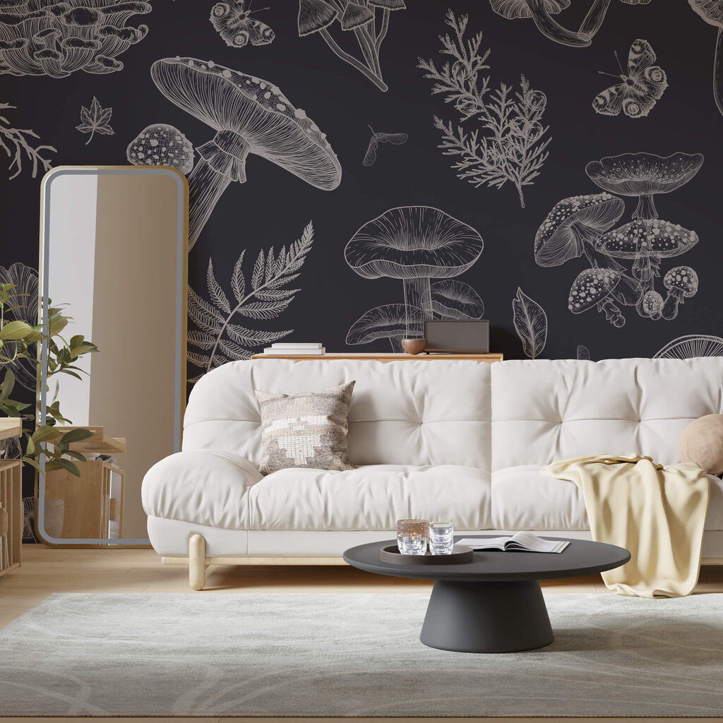 Gomba és levelek mintája Gomba és levelek mintája