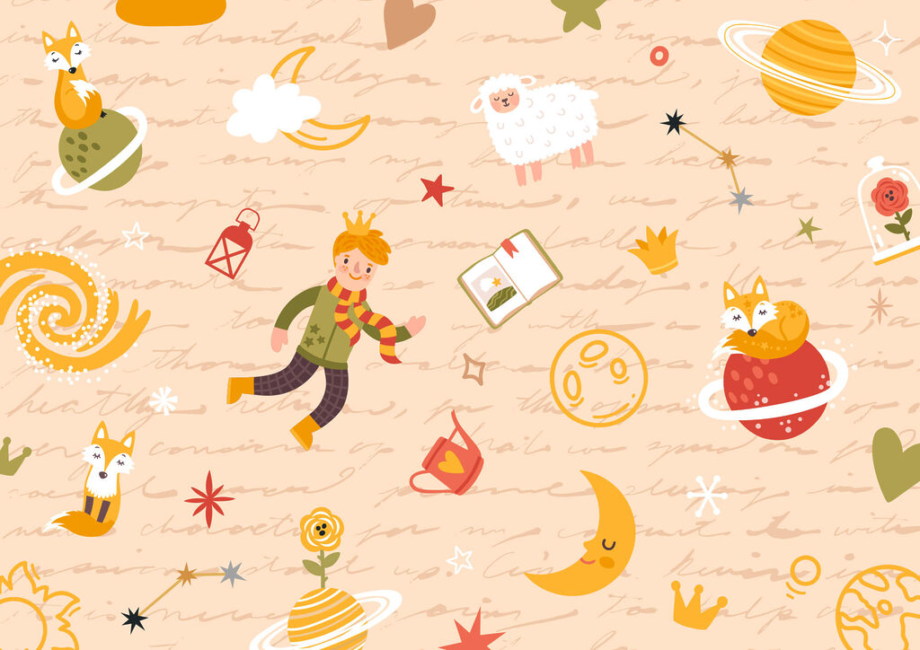 Pattern of cartoon characters Pattern of cartoon characters