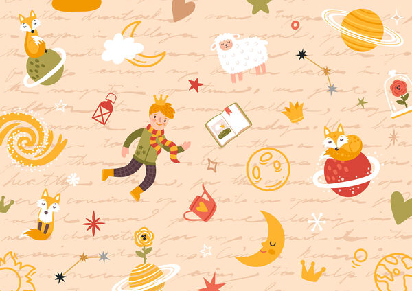 Pattern of cartoon characters Pattern of cartoon characters