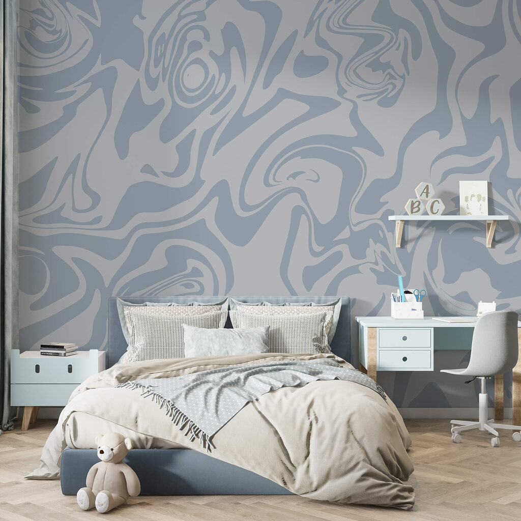 Lágy kék tónusok hullámai kavarognak