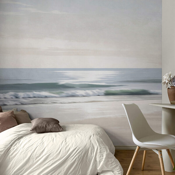 Hullámokkal és homokkal borított strand Hullámokkal és homokkal borított strand