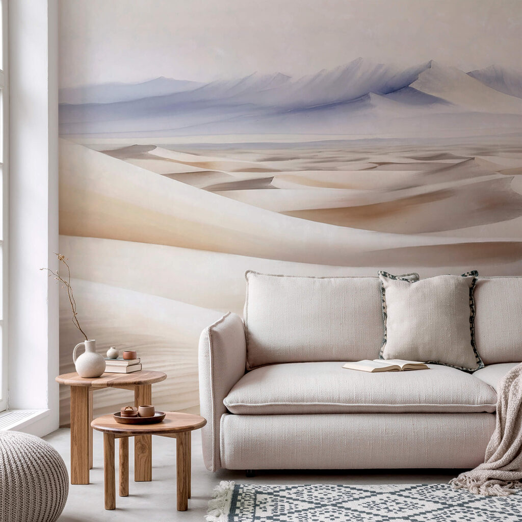 Sivatagi táj hegyekkel a háttérben Sivatagi táj hegyekkel a háttérben