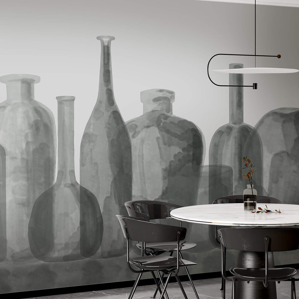 Üvegpalackok csoportja