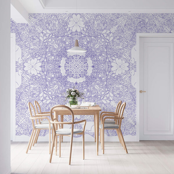 Kék és fehér mintázat