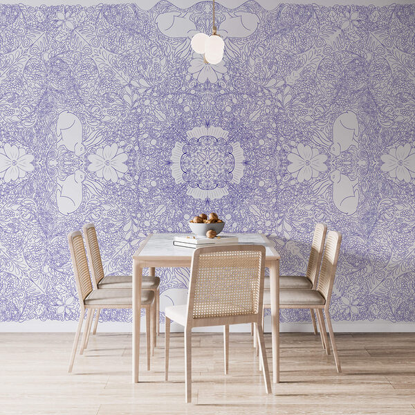 Kék és fehér mintázat