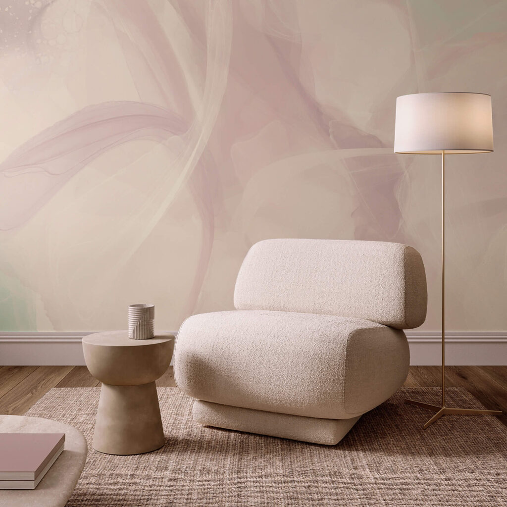 Éteri, lágy színekből álló örvények