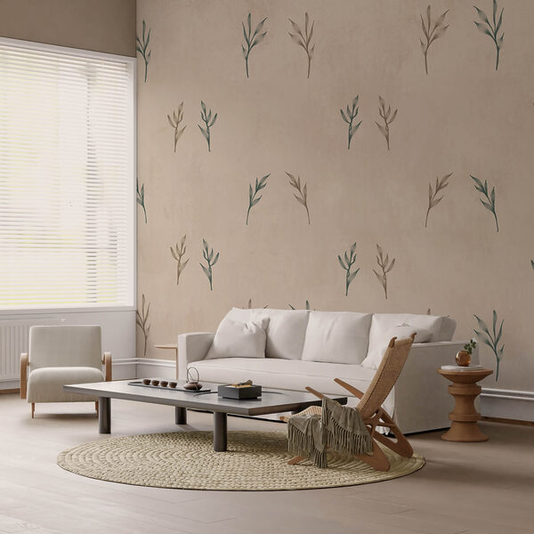 Levélminta bézs háttérrel