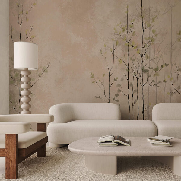 Fák csoportja levelekkel Fák csoportja levelekkel