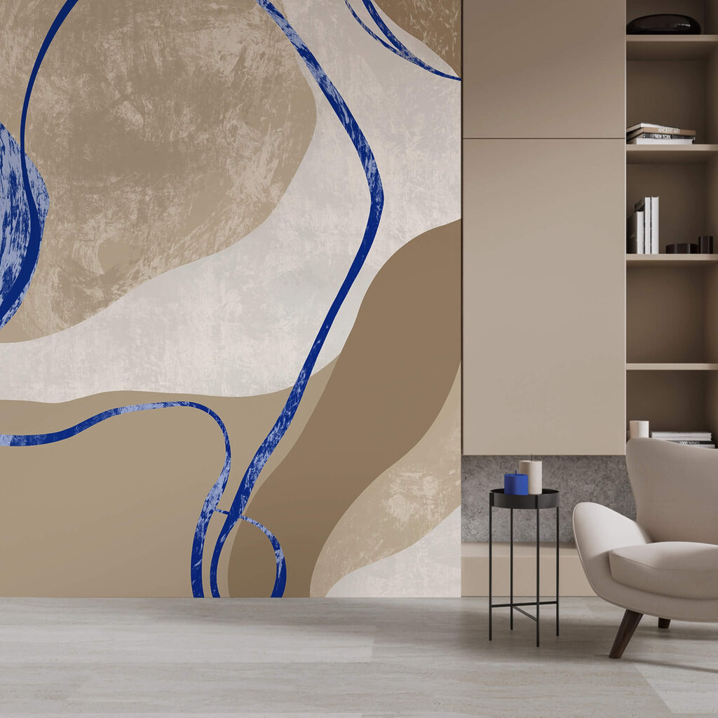 Kék és fehér mintázat