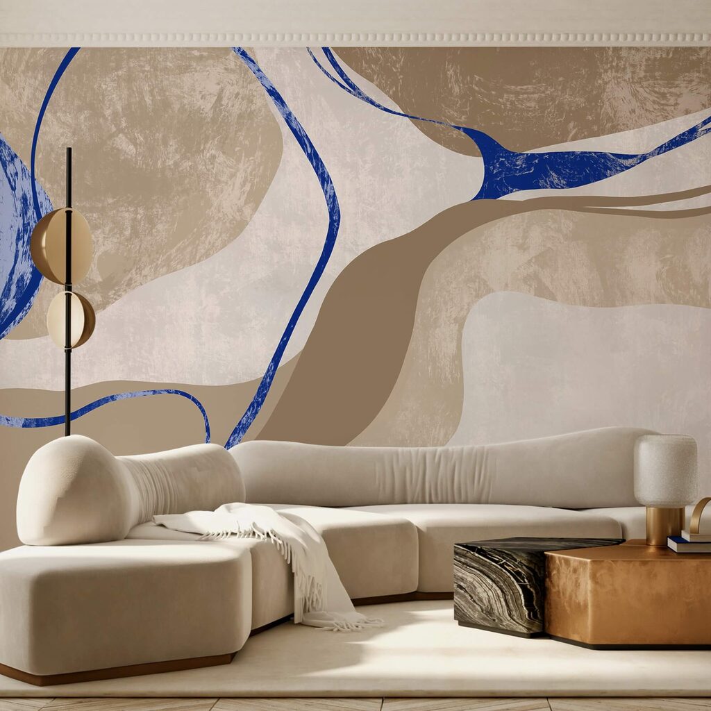 Kék és fehér mintázat