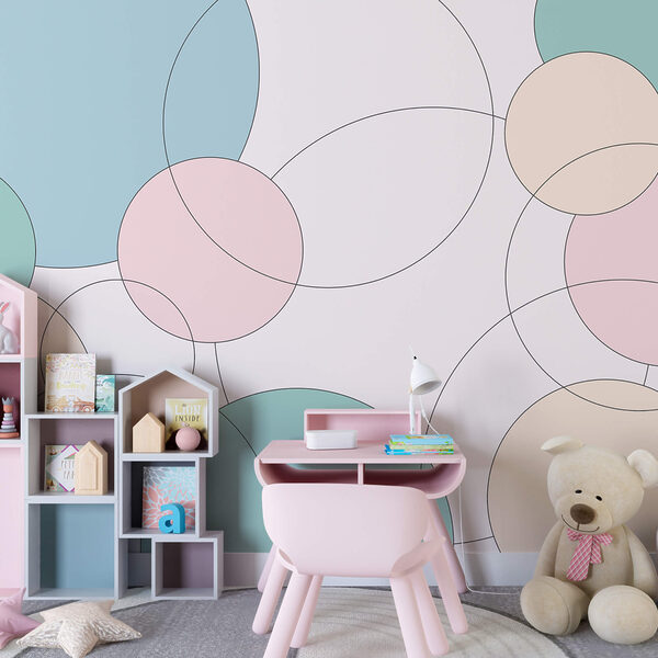 Körök és levelek mintája