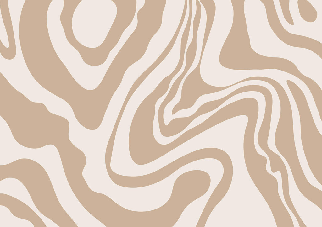 White and brown swirls