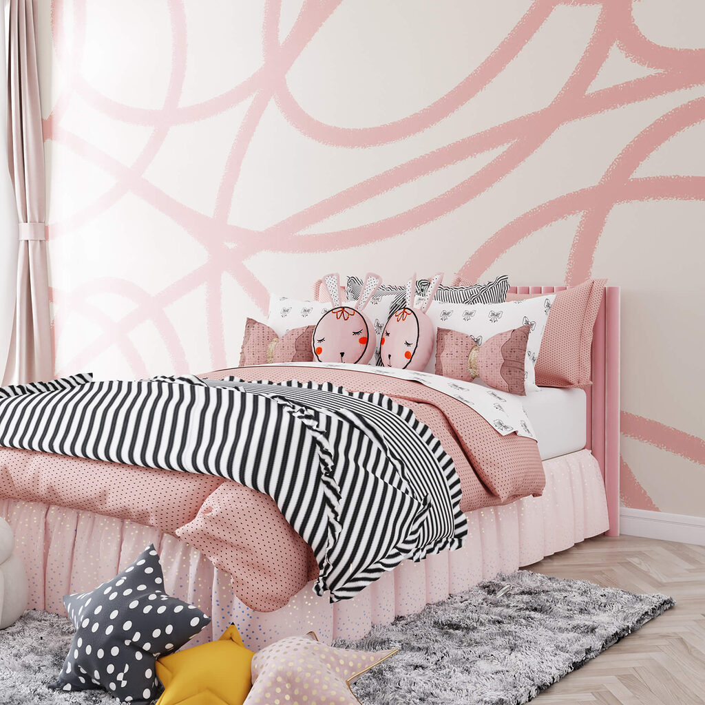 Rózsaszín vonalak fehér háttérrel Rózsaszín vonalak fehér háttérrel