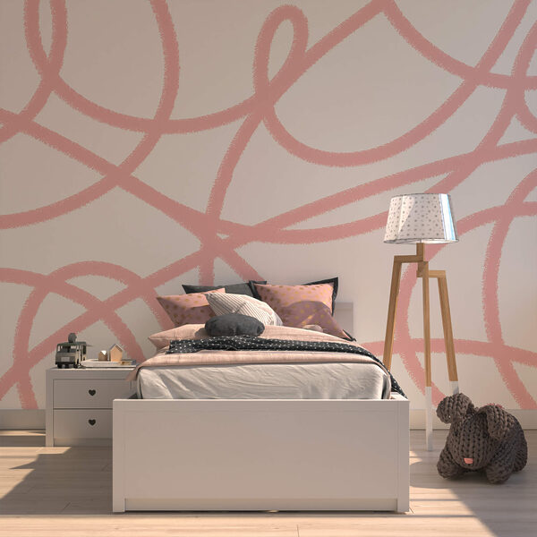 Rózsaszín vonalak fehér háttérrel Rózsaszín vonalak fehér háttérrel