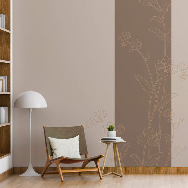 Elegáns virágmotívum nyugtató háttérrel