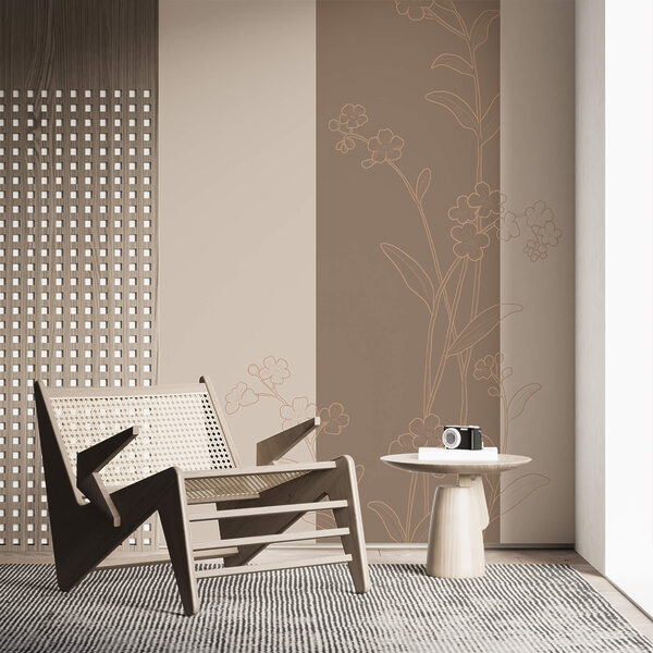 Elegáns virágmotívum nyugtató háttérrel