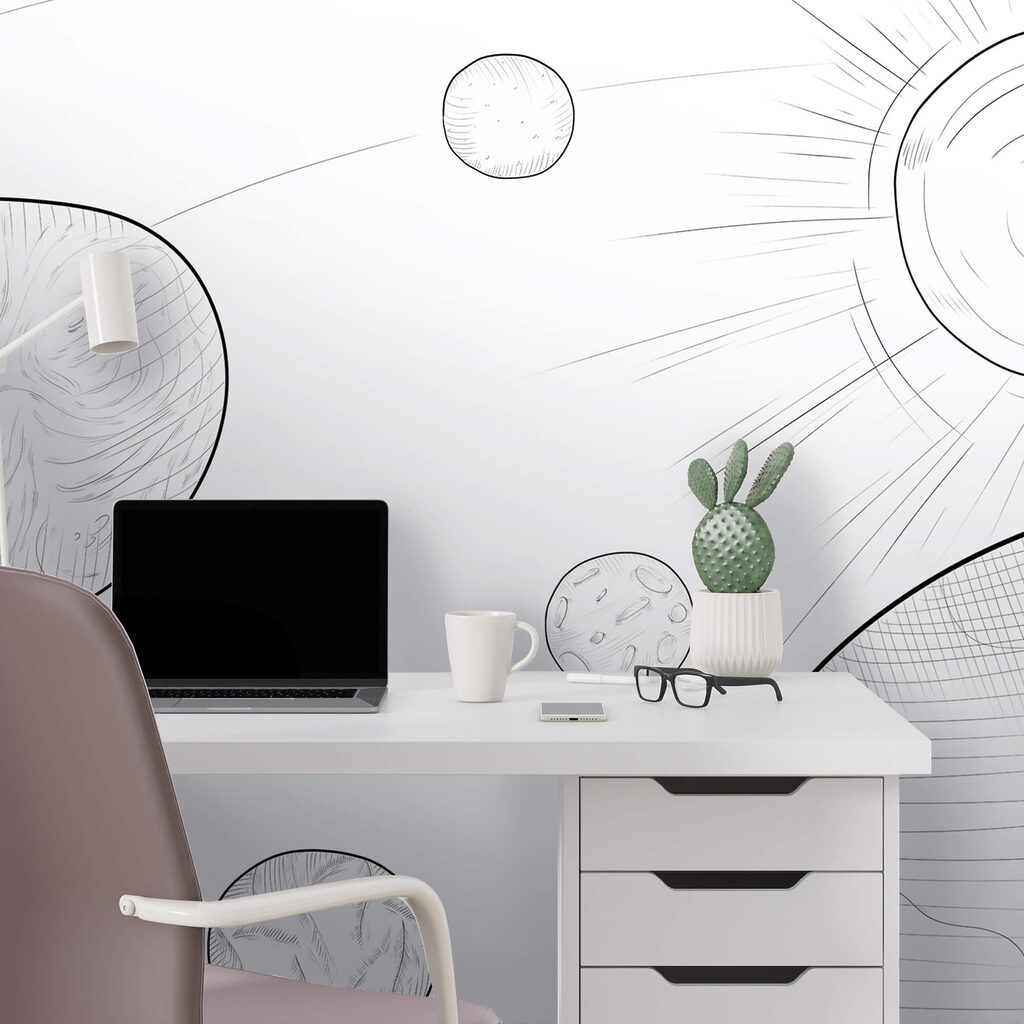 Bolygók és a Nap rajza Bolygók és a Nap rajza