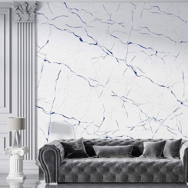 Fehér felület kék vonalakkal