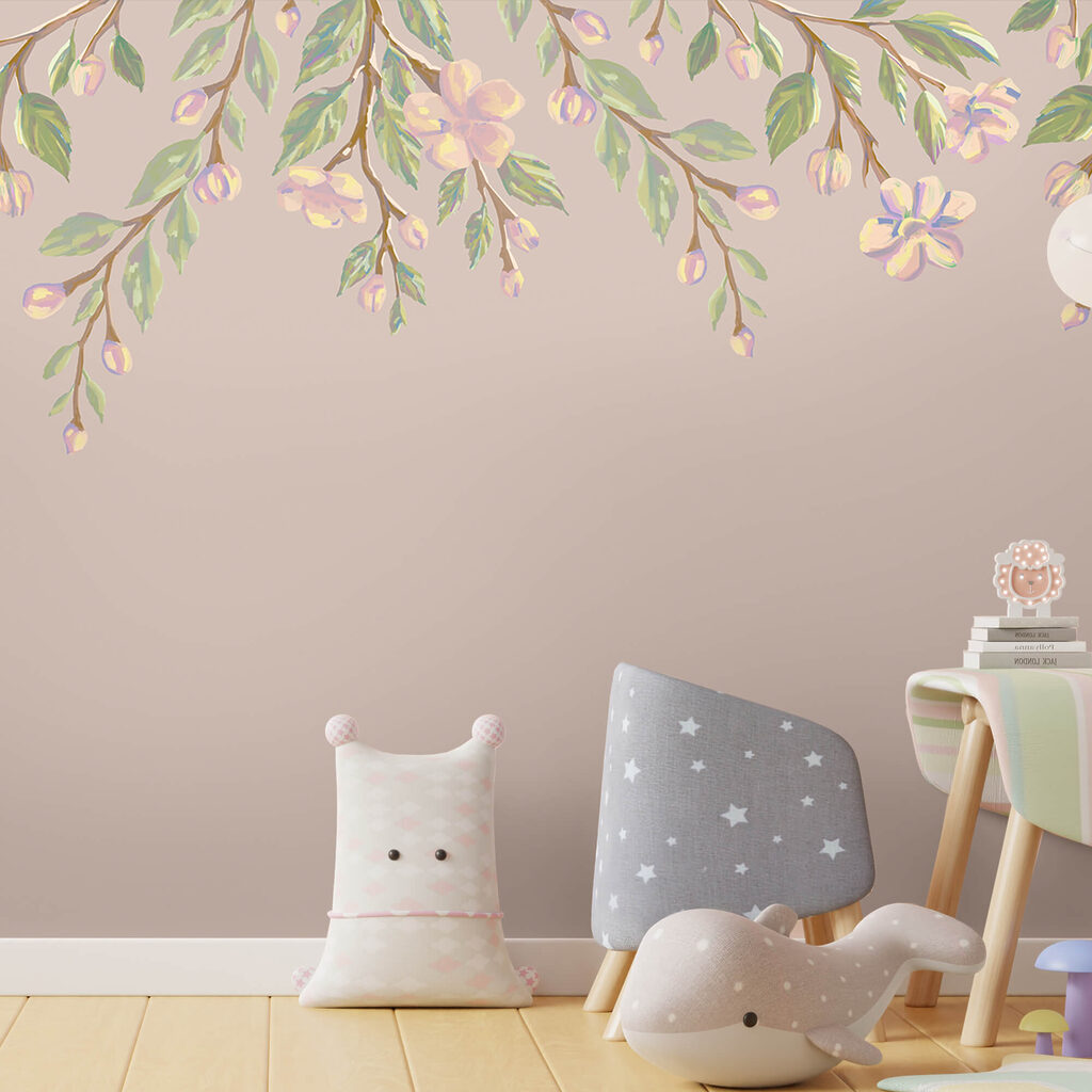 Finom virágmotívum puha háttérrel