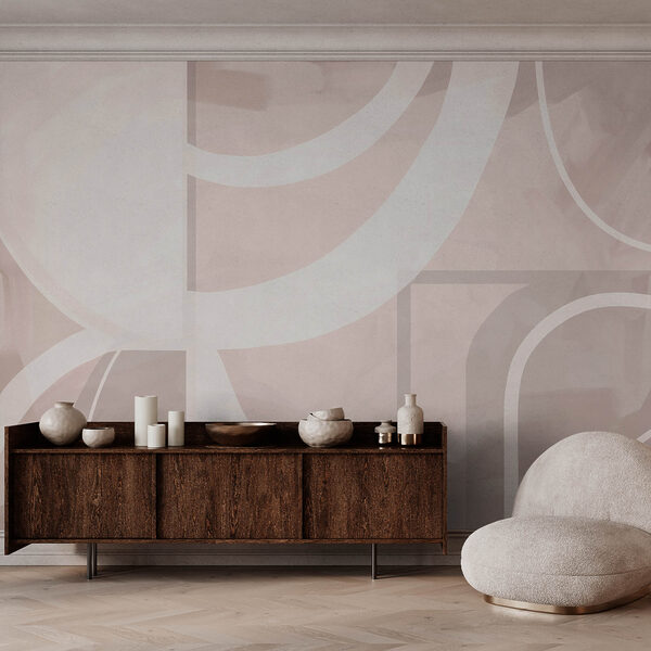 Absztrakt formák lágy pasztell színekben