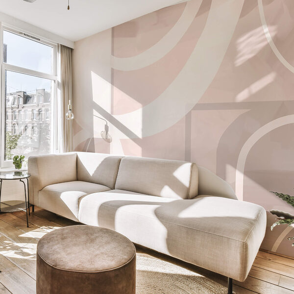 Absztrakt formák lágy pasztell színekben