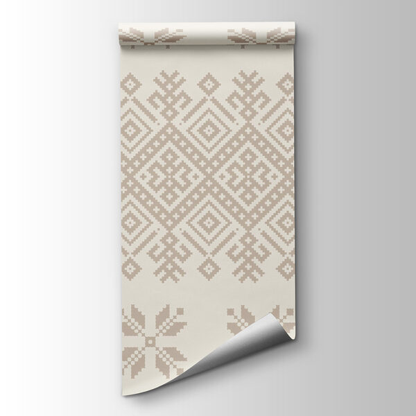 Pattern of geometric shapes and flowers Pattern of geometric shapes and flowers