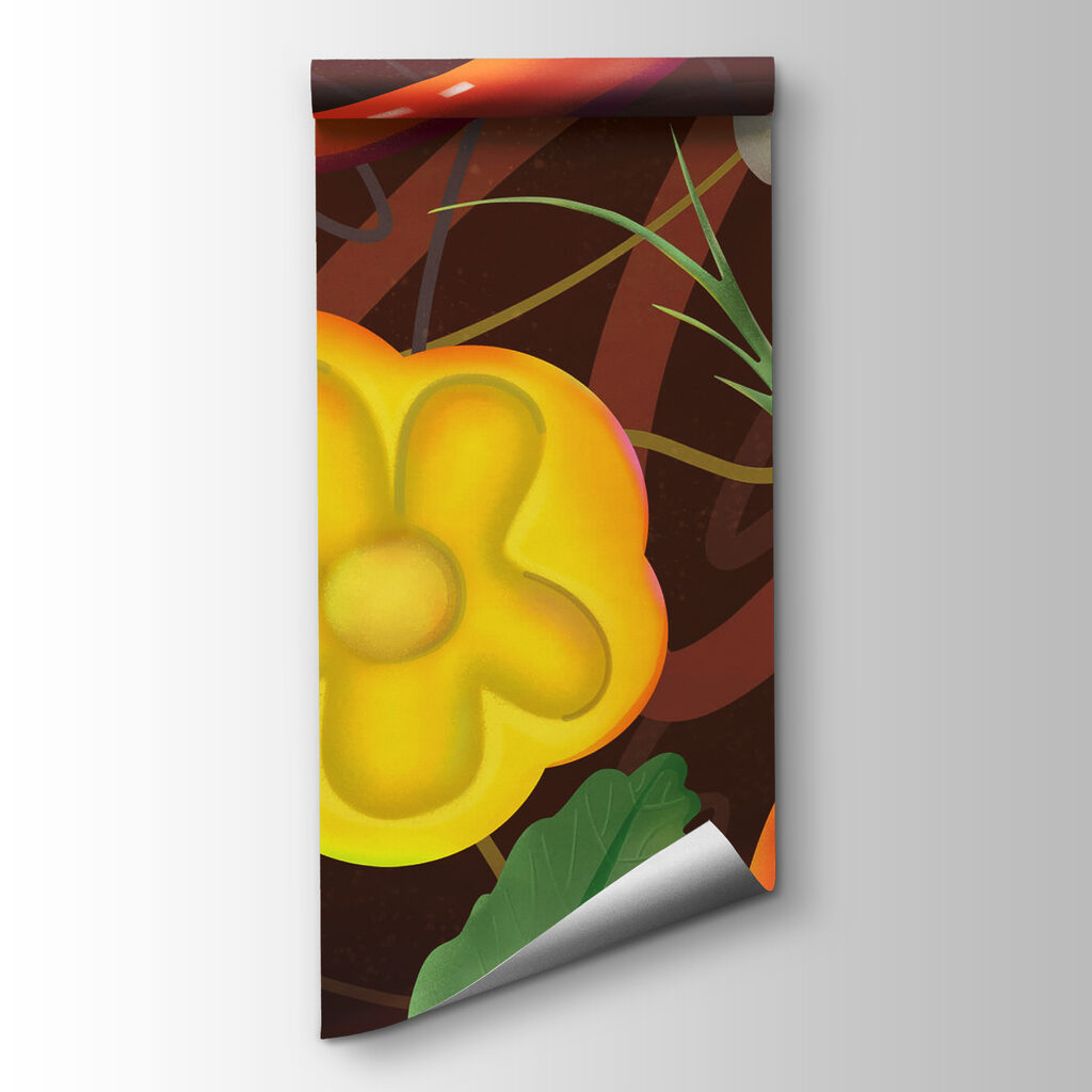 Vibrant arrangement of fresh vegetables