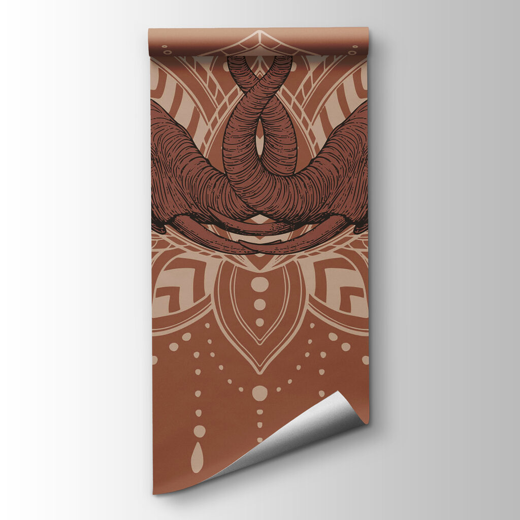 Two elephants with their trunks touching each other Two elephants with their trunks touching each other