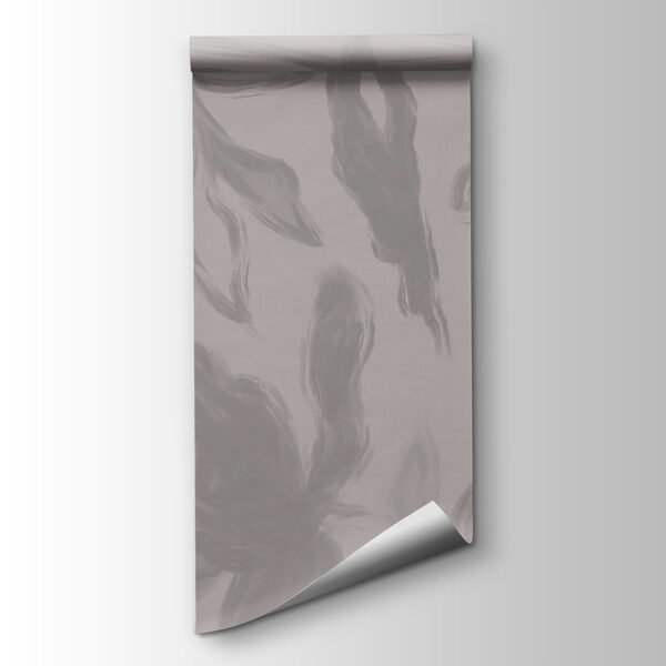 Grey and white background with flowers Grey and white background with flowers