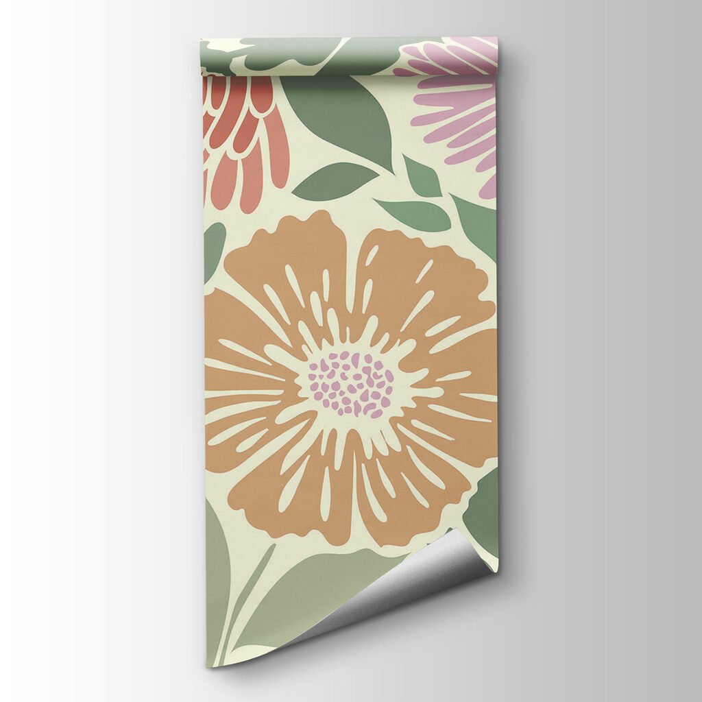 Colorful floral pattern brightens any space Colorful floral pattern brightens any space