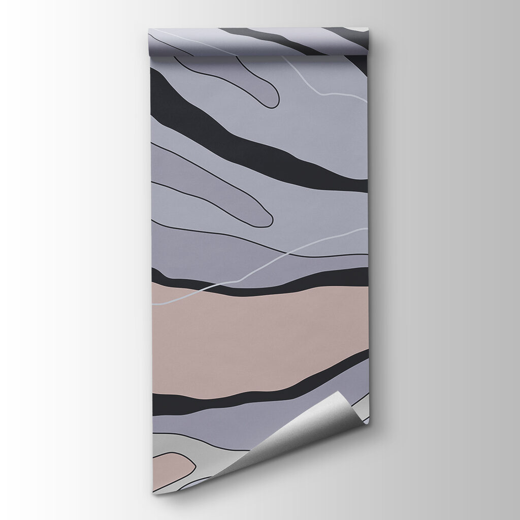 Abstract lines in soft colors