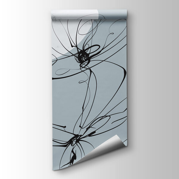 Drawing of flowers and circles