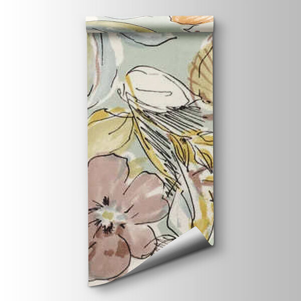 Botanical patterns in soft pastel hues Botanical patterns in soft pastel hues