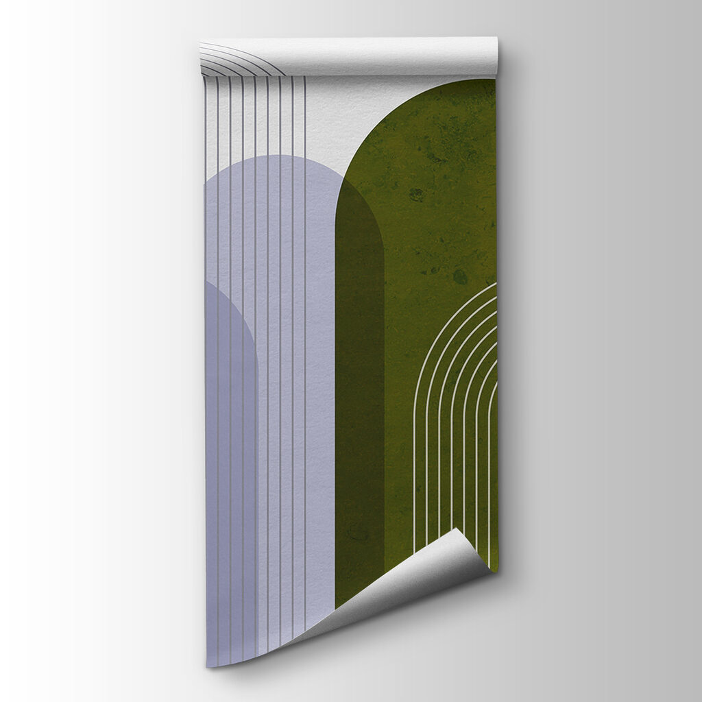 A green and purple art