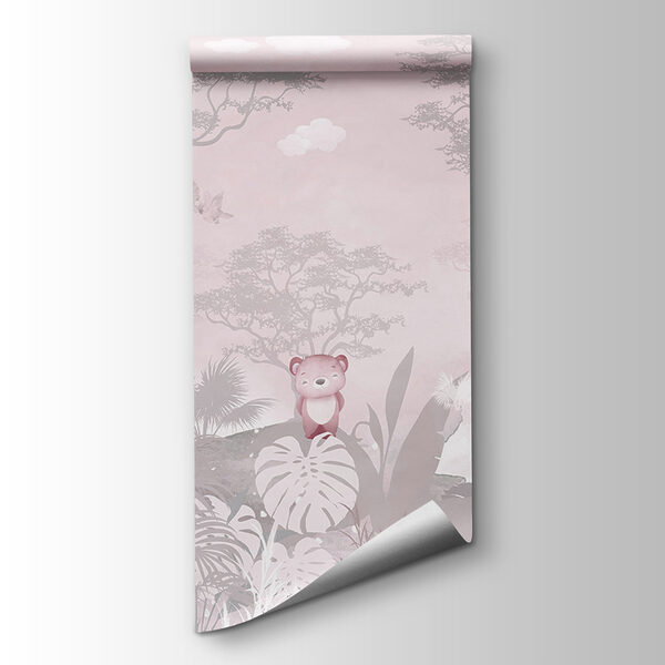 A group of animals in a forest A group of animals in a forest